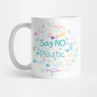 say no plastic,animal protection,protection of the environment Mug